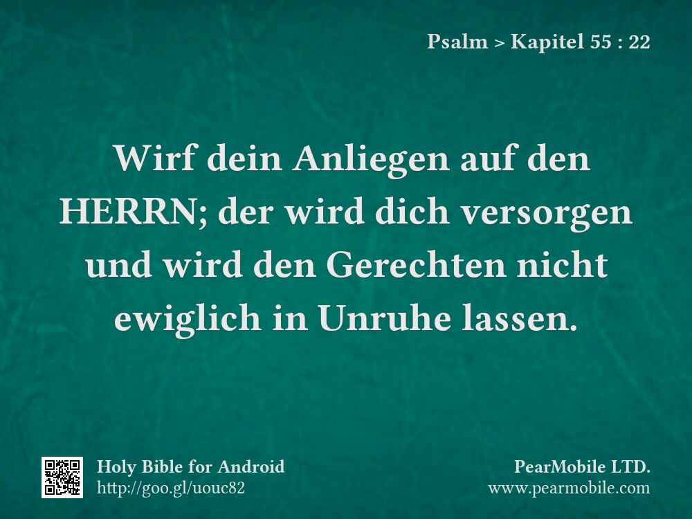 Psalm, Kapitel 55:22